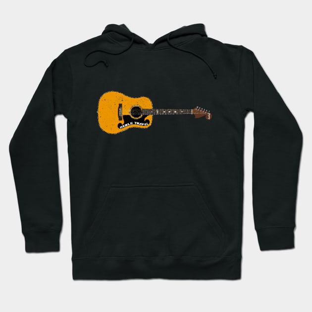 Merle Travis Bigsby Neck Martin D28 Hoodie by Daniel Cash Guitar